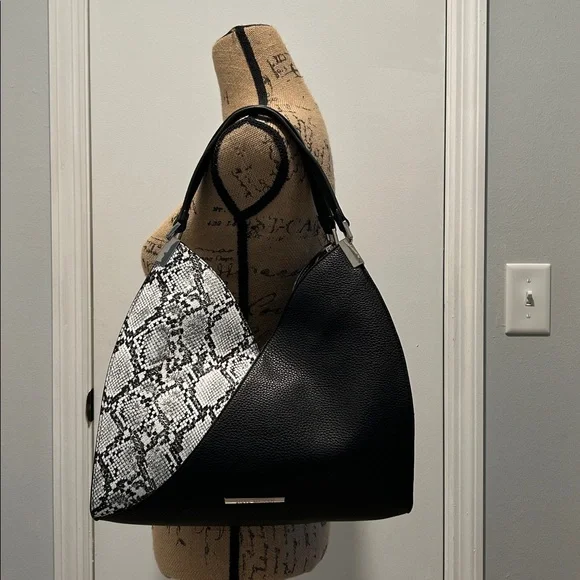 Steve Madden Black & Snake Skin Purse - NWOT - Picture 3 of 11